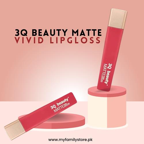 3Q Beauty Matte Vivid Lipgloss (02 - Pink) – Soft and Charming